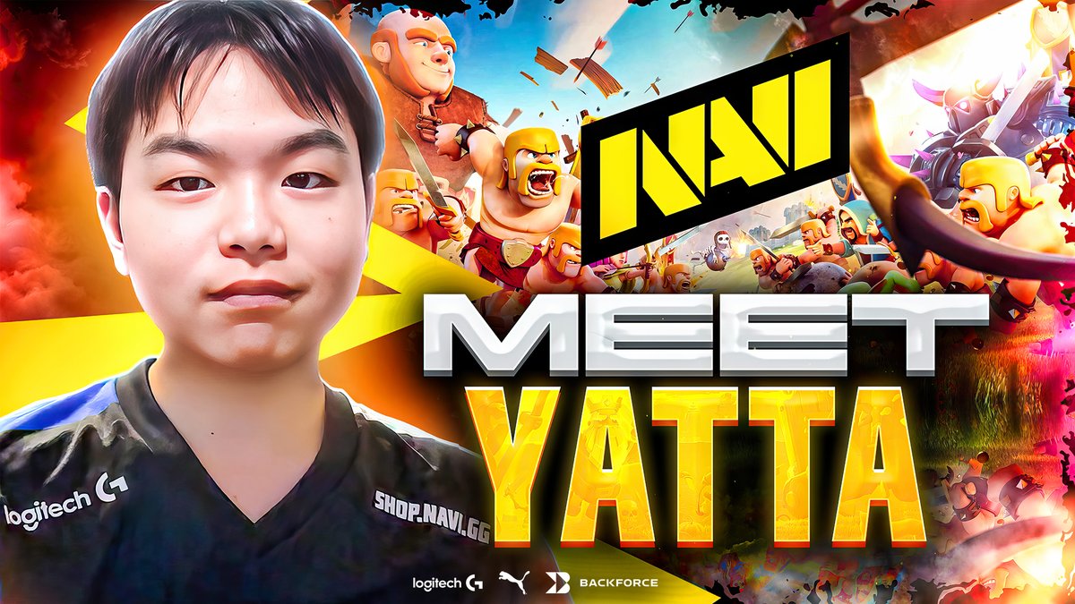 Let's get acquainted with our new Clash of Clans player - NAVI Yatta. 📽️ #CoC #navination