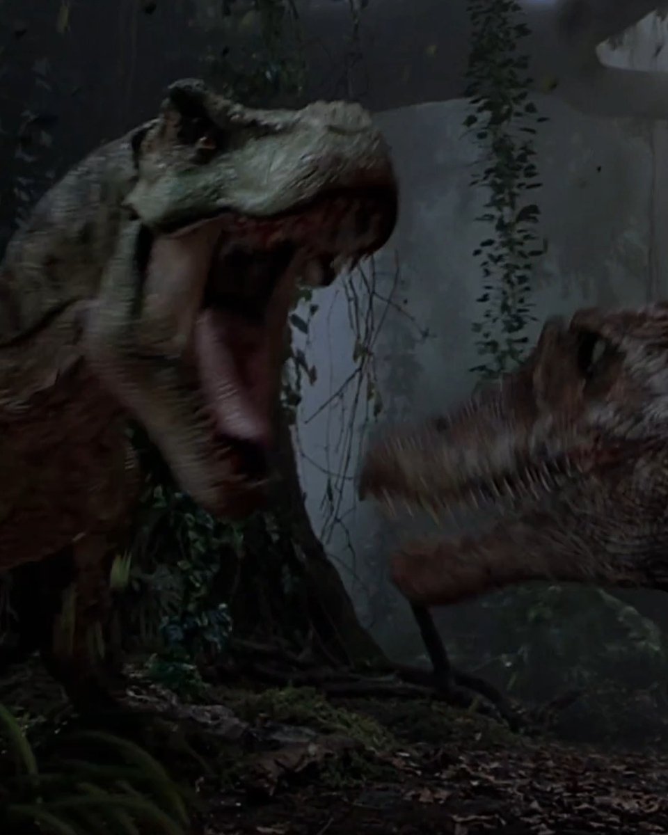 Isla Sorna isn’t big enough for Spinosaurus and T. rex. #JurassicJune