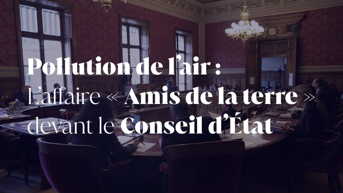 Notre #documentaire | Juger au Conseil d’État 🎥 Pendant plusieurs mois, une caméra a filmé le jugement de l’affaire #amisdelaterre sur les seuils de pollution de l’air. De l’instruction jusqu’à la décision, plongez au cœur de notre activité de juge ⬇️