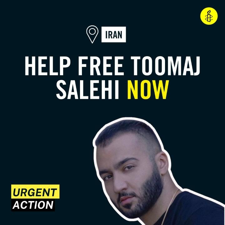 Iranian rapper and hip-hop artist Toomaj Salehi has been sentenced to death by a court in Iran. His crime? Singing for freedom. Posting for justice. Join the global call to STOP his execution &amp; call for his immediate release ➡️ #FreeToomaj #توماج_صالحی