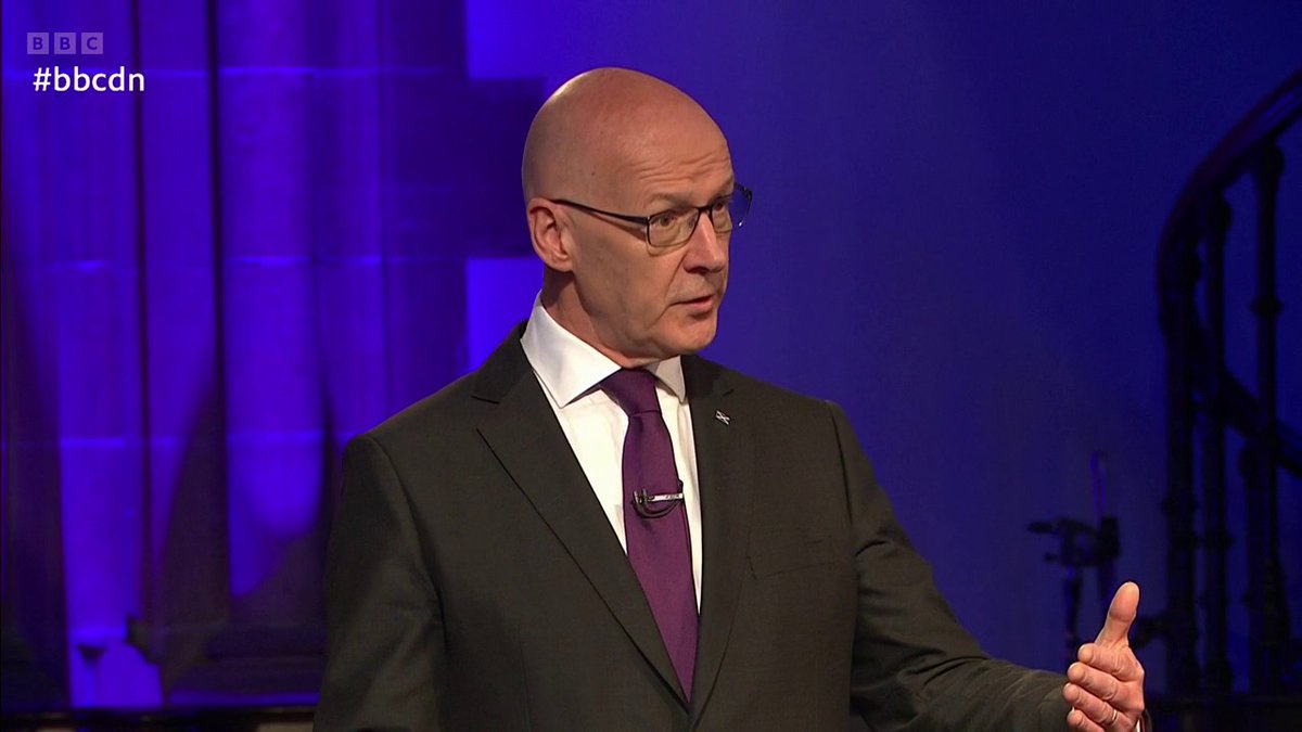 “What worries me about what lies ahead is that there’s the threat of more spending cuts” SNP leader John Swinney says his party is addressing child poverty but claims Labour and the Conservatives will make people poorer #bbcdn