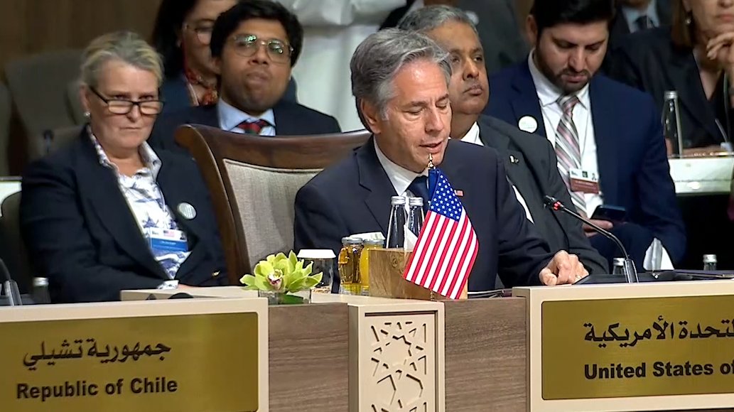 We came together in Jordan today to underscore the imperative of taking bold, immediate actions to help civilians in Gaza and to do it now. It is time for everyone to step up. The U.S. is doing its part. We're giving an additional $404 million in new aid to Palestinians.