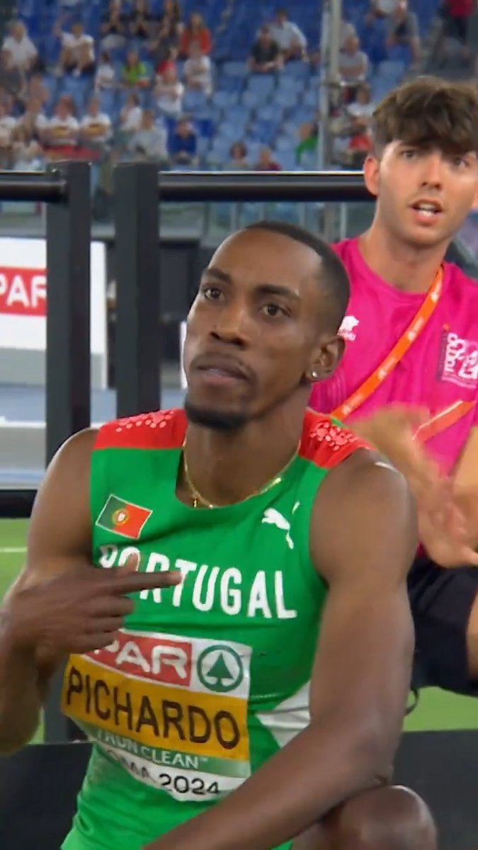 The first ever 1⃣8⃣ metre-plus jump in European Championships history! 💫 Pedro Pichardo 🇵🇹 jumps into the record books with a world leading mark of 18.04m in #Roma2024! #IgniteTheFire