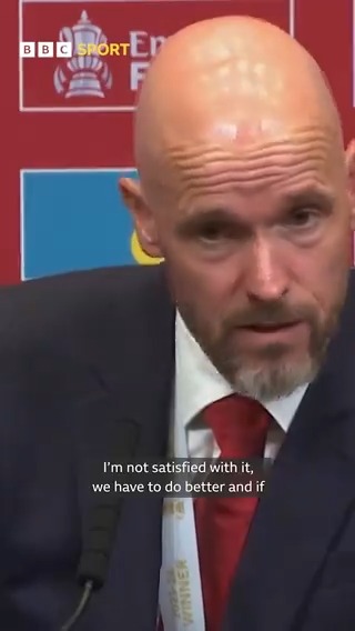 🗣️ "We have to keep going." Erik ten Hag had this to say after the FA Cup final victory... 👀 He'll remain in charge of Man Utd following a post-season review by the club's board. #BBCFootball #MUFC