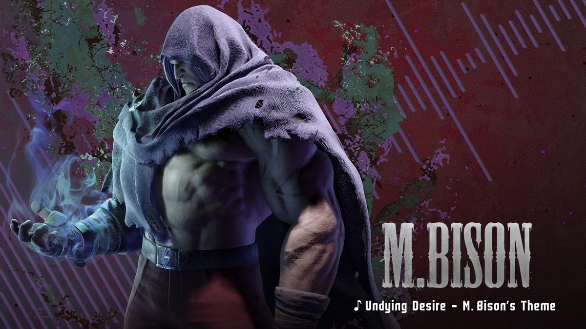 Satisfy his hunger! That's all he craves. Feel M. Bison's deathless yearning for power with his theme, Undying Desire. 🎵