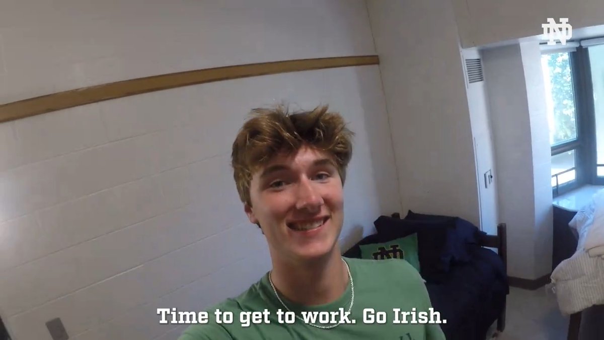 "It's time to get to work." - Cole Certa #GoIrish