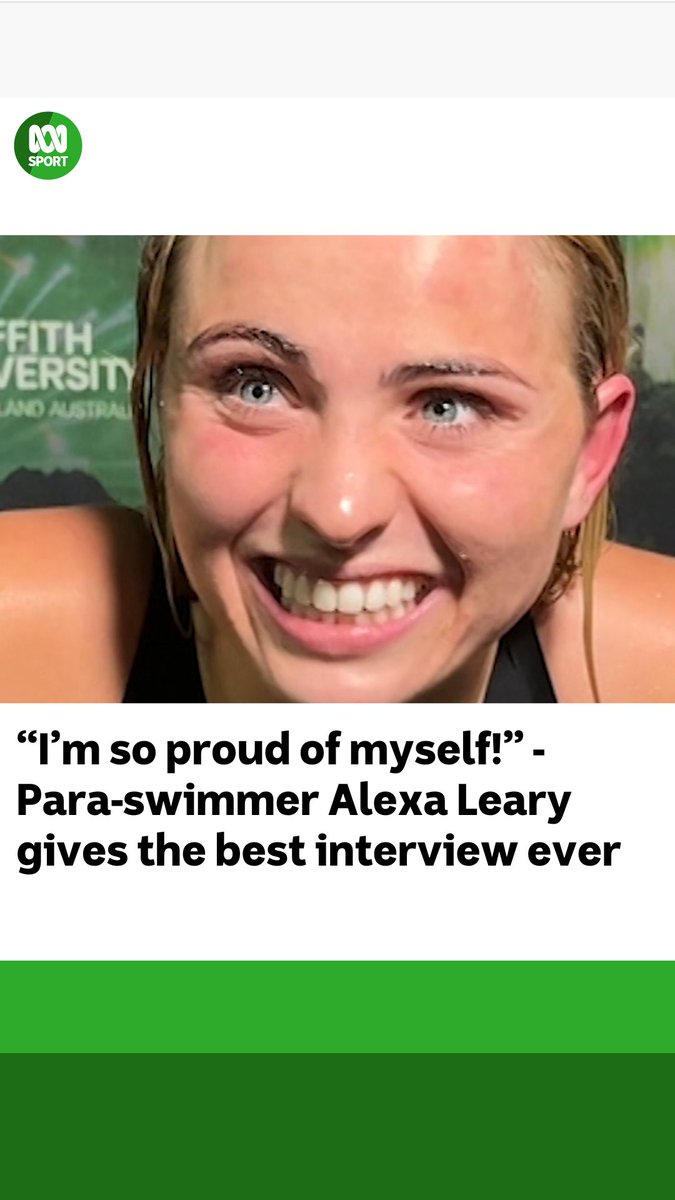 Alexa Leary nearly died after a catastrophic bike accident three years ago. Now she's headed to the Paralympics -- and she gave the best interview ever immediately after! 💚💛 Keep up with all the latest sport news and analysis on the ABC listen app: