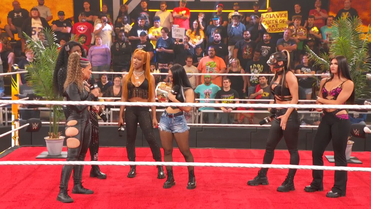It's getting crowded at the top of the NXT Women's Division 😱 Are roxanne's days as champion numbered? #WWENXT