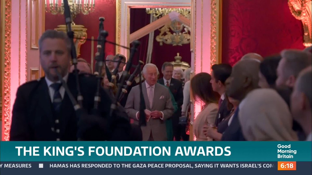 David Beckham, Sir Rod Stewart and Penny Lancaster were among the celebrity ambassadors of the The King's Foundation who attended the inaugural awards last night with King Charles at St James's Palace. The Foundation was set up by King Charles to promote sustainable communities.
