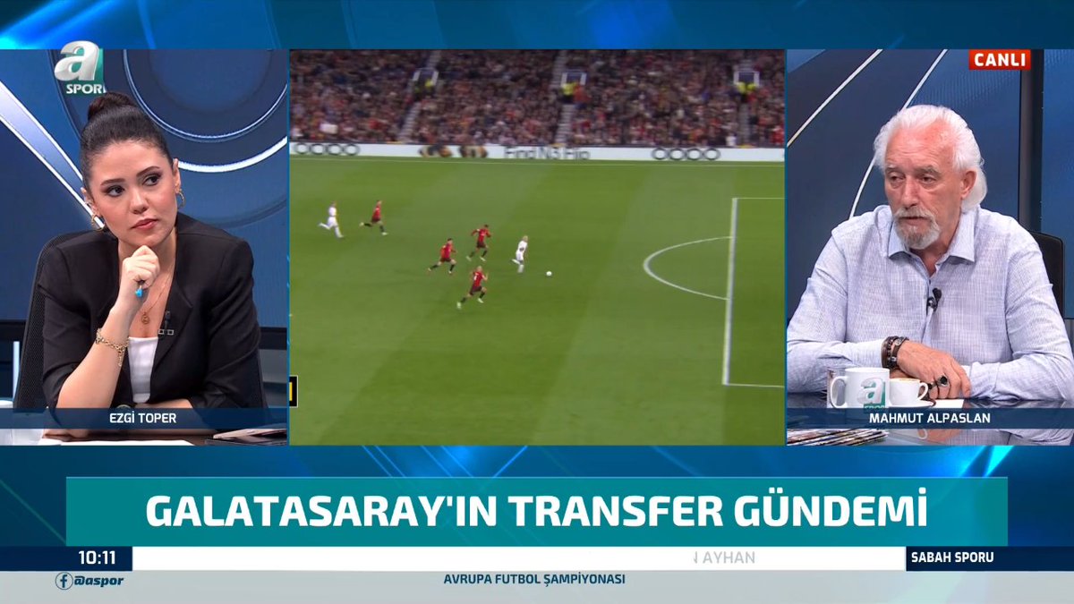 🎙 Ezgi TOPER: Size yetki verseler Zaha, Ziyech ve Tete'yi takımda tutar mısınız? 🎙 Mahmut Alpaslan: Zaha'yı tutarım ama öbürleri soru işareti. #SabahSporu
