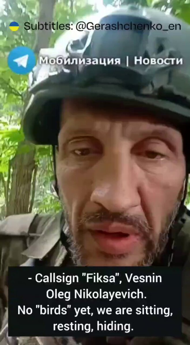 "We can't take it anymore! Three days without food and water. No support. I don't know what to do next..." Russian soldier Oleg Vesnin, call sign "Fiksa", a serviceman from the 83rd Airborne Assault Brigade of the Russian Armed Forces, recorded an appeal in which he said that he is very thirsty and "can't take it anymore". His comrades next to him are "Butcher" and "Fara", but the latter "is probably dead and no one will look for anybody." Fiksa's legs have failed, but he "really wants to live", so he decided to surrender. He also advised other Russians to never sign a contract with the Russian Defense Ministry.