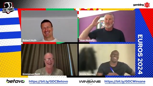 ⚽Exclusive Euro 2024 Preview &amp; Predictions Show | The Panel |📺 Join the brilliant 🏴󠁧󠁢󠁳󠁣󠁴󠁿 @alanmcinally as he discusses #Euro2024 with... 🏆 robert huth 🦁 Emile Heskey 🥇 &amp; Emmanuel Petit ❤️Enjoy #RaiseYourGame #Euros #Germany2024