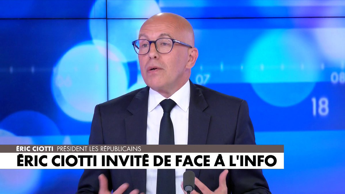 🚨🇫🇷📺 FLASH | "Je suis président des Républicains et je le reste !" a affirmé Éric #Ciotti, malgré son exclusion votée à l'unanimité par son bureau politique.