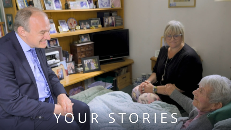 Everywhere I go across our United Kingdom, I meet people working hard and caring for loved ones. But too often they are being let down. Carers not getting the support they need. Cancer patients forced to wait. We have to change things.