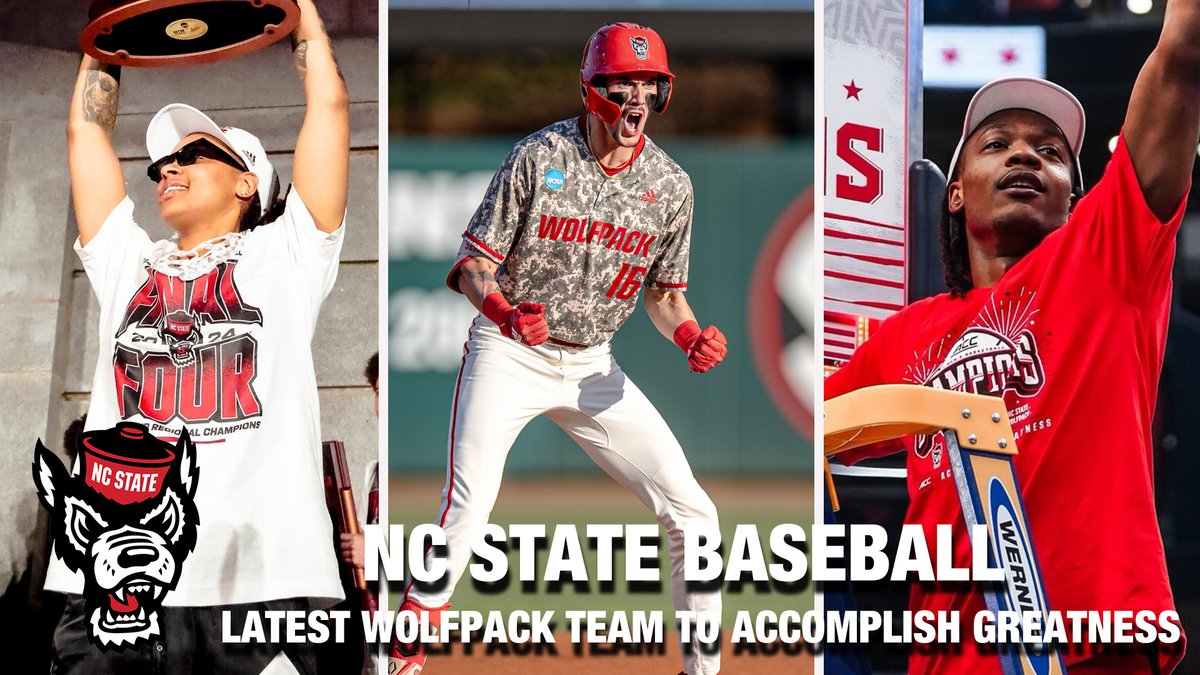 NC State: the MVP of 2023-24! 🐺🏆 It's not just a school - it's an EVERYTHING school! 🎉 NC State Athletics | #CWS | #NCAA | #GoPack