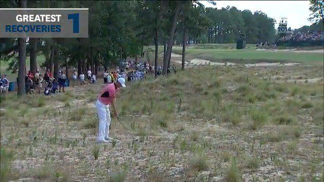U.S. Opens will put its players in the toughest of positions. 😳 Here are five times the players beat the odds.
