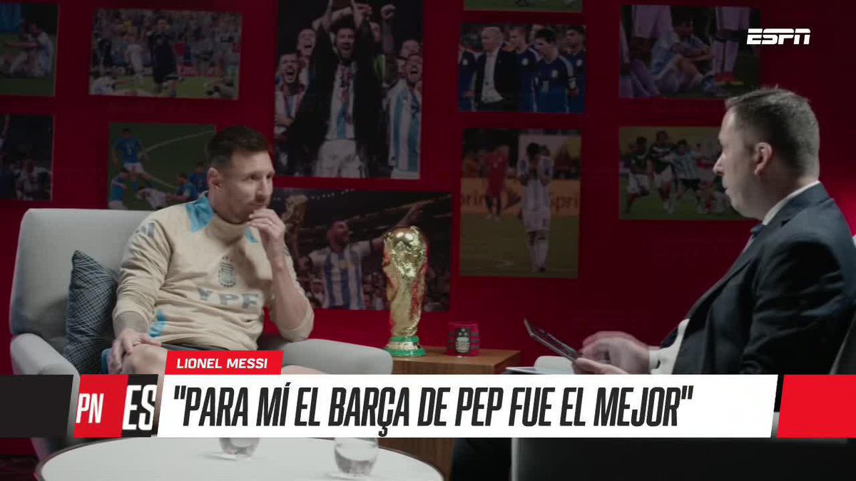 🗣️ "PARA MÍ ES EL MEJOR EQUIPO DE LA HISTORIA" Lionel Messi y el Barcelona de Guardiola. ¿Estás de acuerdo? 📺 #ESPNenStarPlus