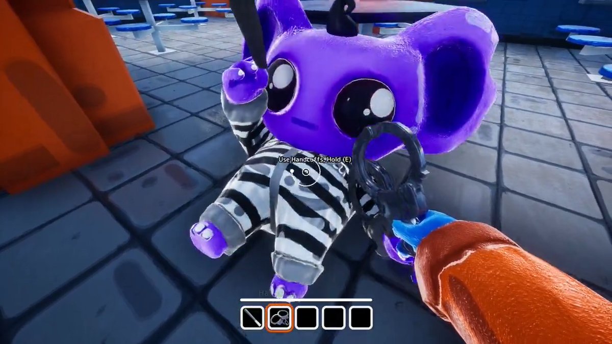 Want a free copy of CUFFBUST? Like, follow, and retweet this post in the next 48 hours, and I'll pick 5 random people to give Steam keys to. Also check out this clip of me abusive a fellow jailien lol