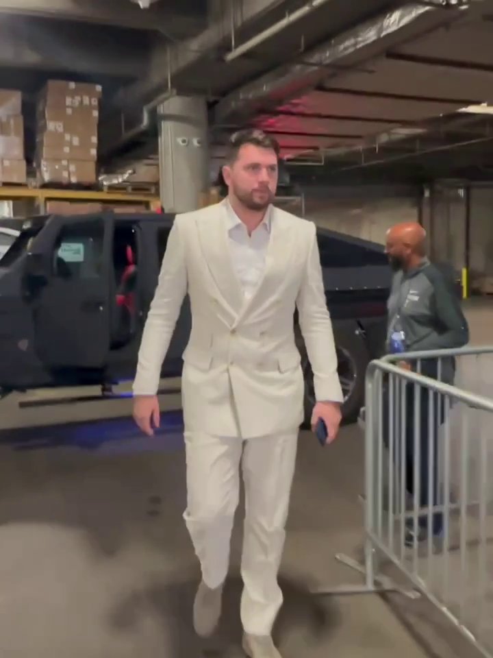 Luka Doncic arriving in style for Game 3 🔥 #NBAFinals