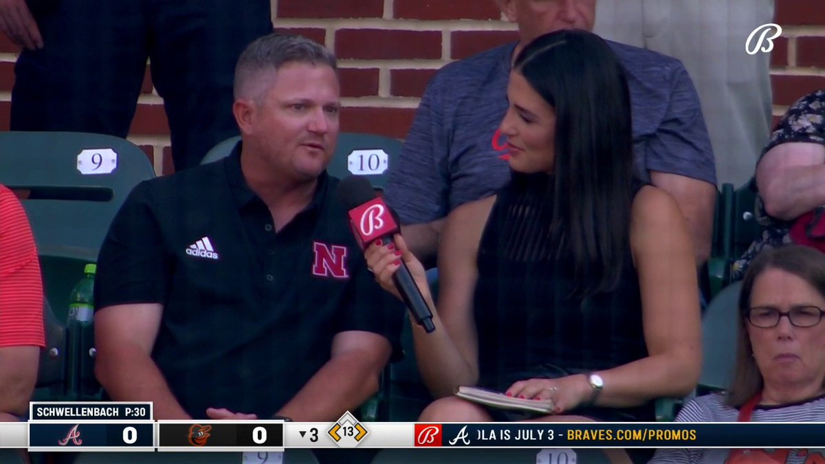 "It's pretty surreal to see this tonight" Ashley ShahAhmadi asked Nebraska Baseball head coach Will Bolt about watching two of his former players going head to head in a big league game⤵️