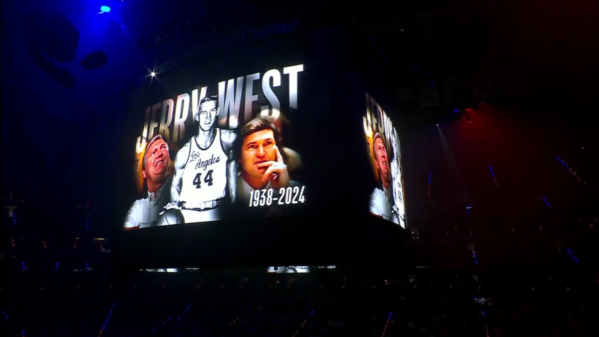 The NBA paid tribute to Jerry West before Game 3 of the NBA Finals ❤️