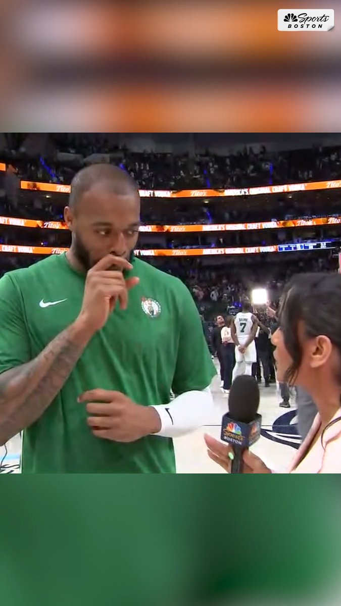 .Abby Chin caught up with Xavier Tillman after he provided valuable minutes for the Celtics in Game 3 with KP out ๐ค