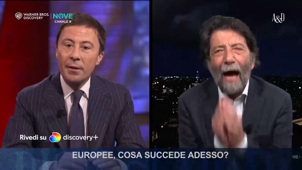 Bocchino: "Non votano perchè sanno che la democrazia è solida" Cacciari: "Ma come fai a dire ste puttanate? Vai a fanculo" #accordiedisaccordi