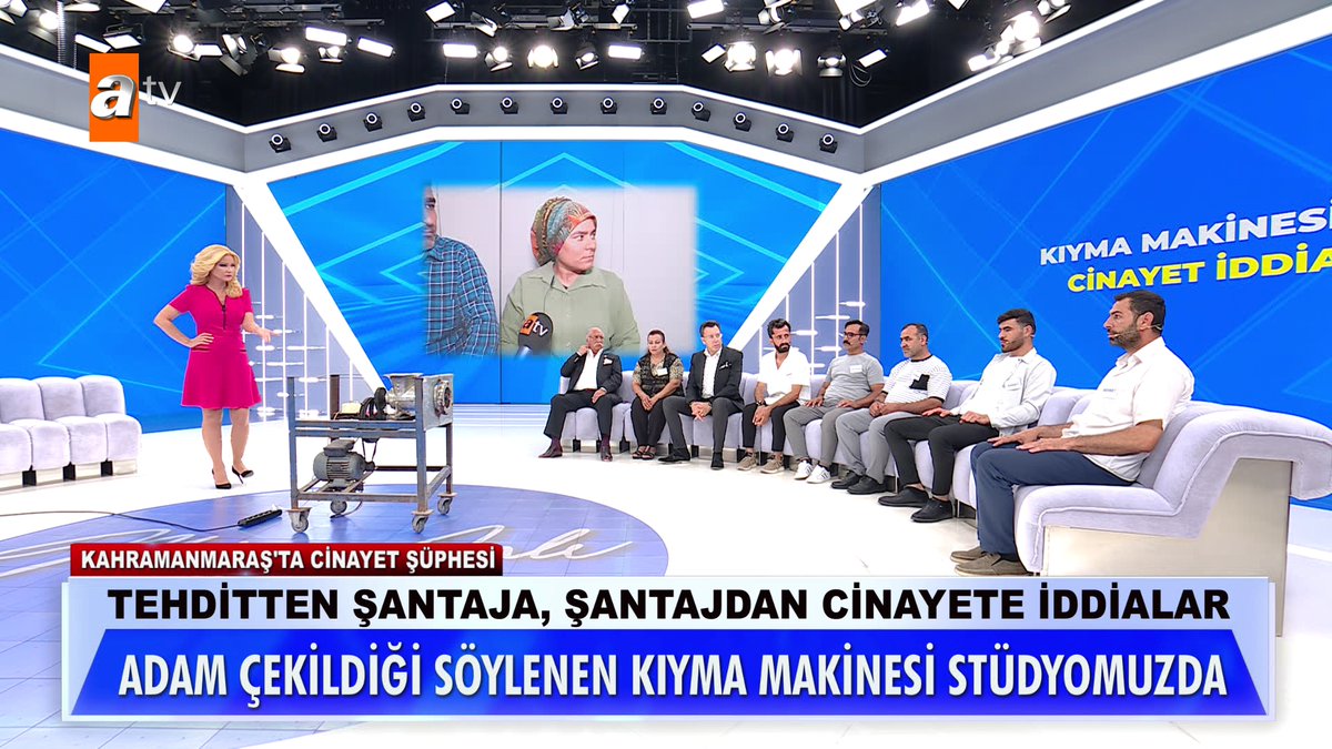 Müge Anlı'da içinde insan çekildiği söylenen kıyma makinesi stüdyoya getirild