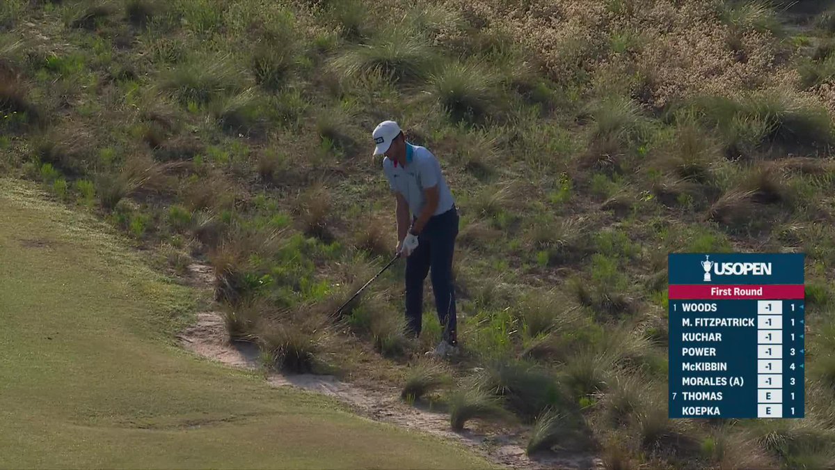 In his U.S. Open debut, Logan McAllister grabs the solo lead early! An eagle at the fifth hole gets him to 2-under. Logan McAllister | Korn Ferry Tour