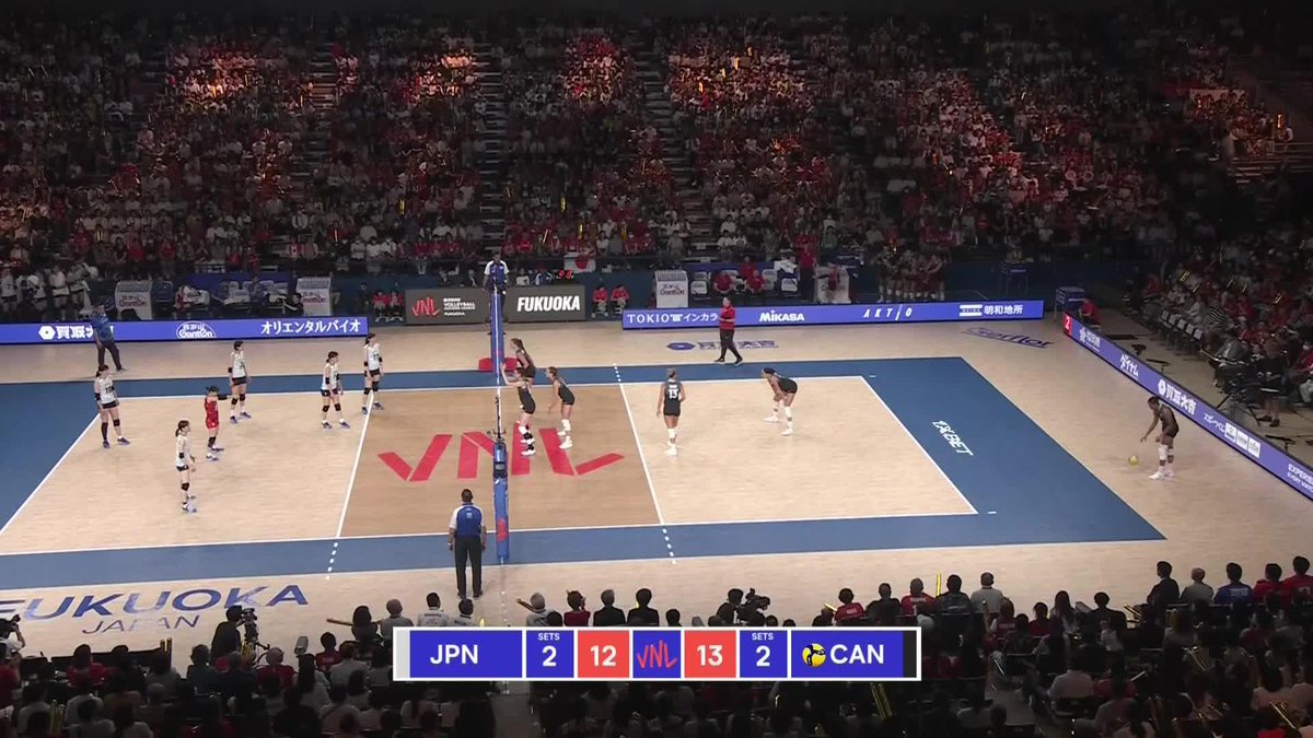 CANADA'S OLYMPIC DREAM IS ALIVE! A reverse sweep by Alexa Gray, Brie O'Reilly, Kiera Van Ryk &amp; Volleyball Canada 🇨🇦 against Sarina Koga &amp; Japan 🇯🇵. 📺 #VNL2024 matches on 🏐 #volleyball #VNL #Paris2024