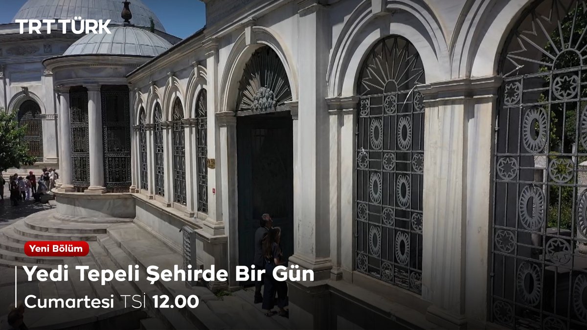 “Yedi Tepeli Şehirde Bir Gün” programı bu hafta Sultan II. Mahmud Türbesi ve Kızlarağa Medresesi'nde! Kübra Türkyılmaz’ın sunumu ve Yazar Mahmut Bıyıklı'nın anlatımıyla #YediTepeliŞehirdeBirGün programımız cumartesi TSİ 12.00’de #TRTTÜRK’te! 📺