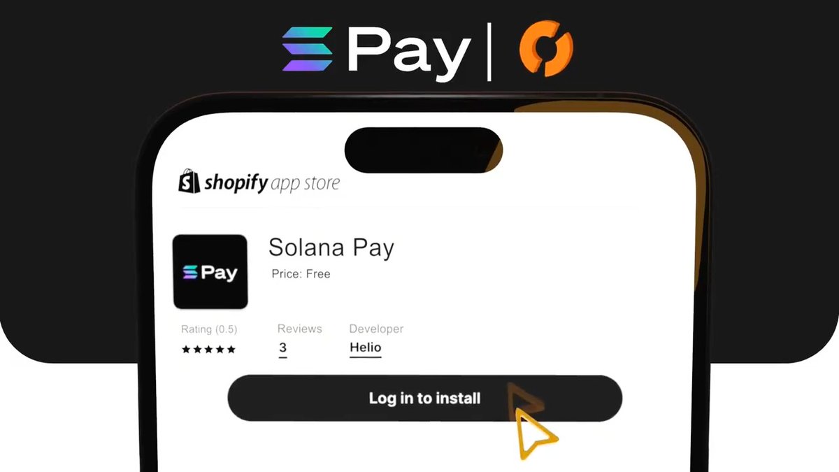 what if merchants could remove the middleman? just use Solana Pay on your Shopify store, thanks to helio_pay 🤌