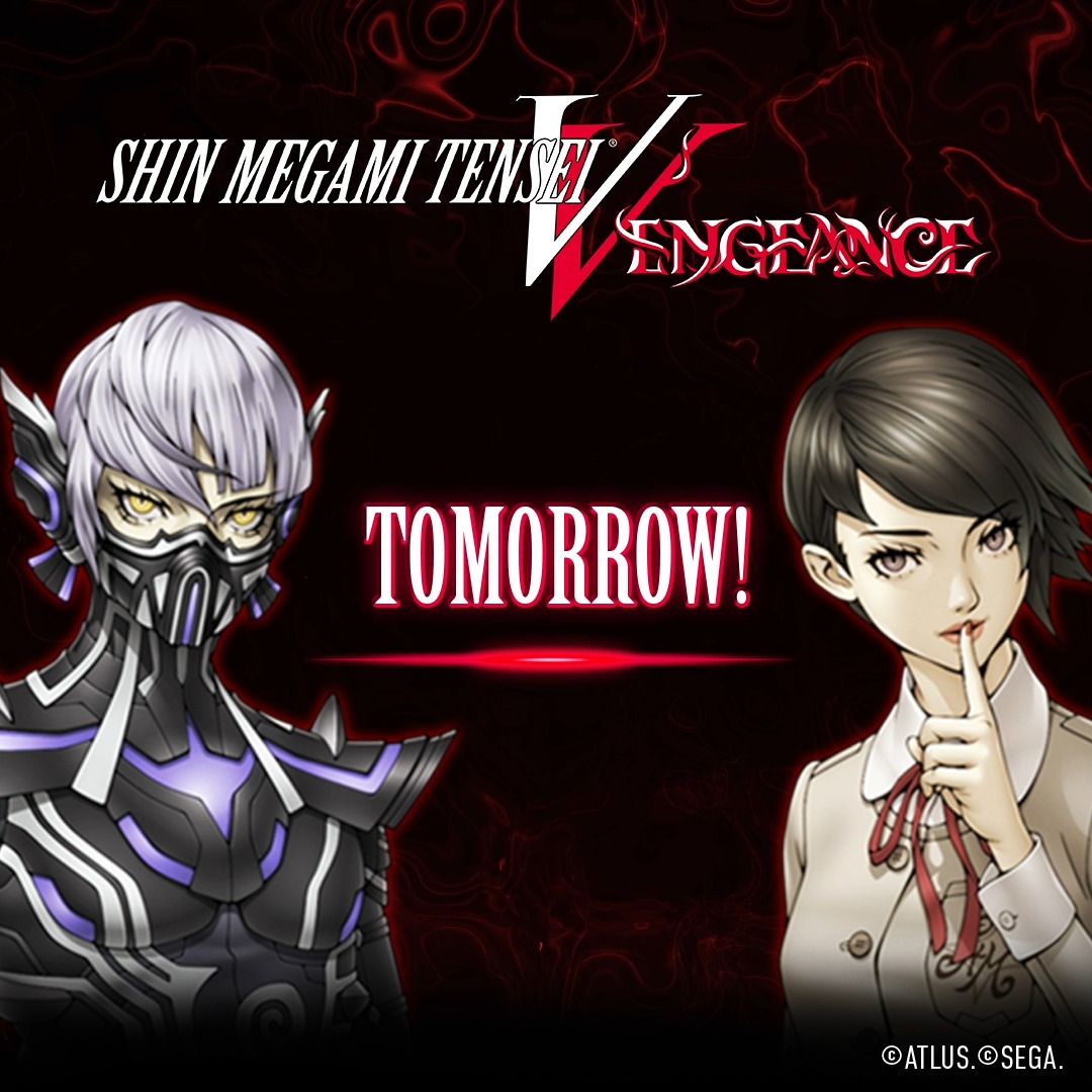 Revenge awaits you… tomorrow. Preload Shin Megami Tensei V: Vengeance now and be ready to play at launch! Last chance to receive the “2 Sacred Treasure Sets” DLC when you pre-order: