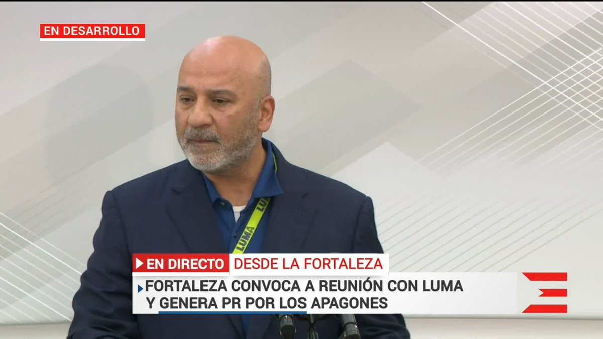 LUMA dice que la avería que dejó sin luz más de 350 mil clientes anoche "fue por la vegetación". Sigue la conferencia de prensa en directo: