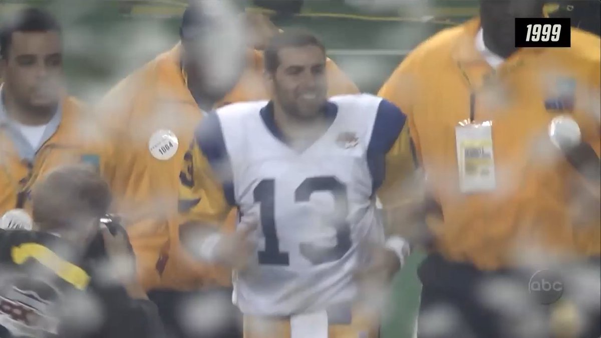 .Kurt Warner’s 1999 season was magical 🪄 ✨ 1st year as starter ✨ 4,353 yards + 41 TDs ✨ NFL MVP ✨ Super Bowl MVP