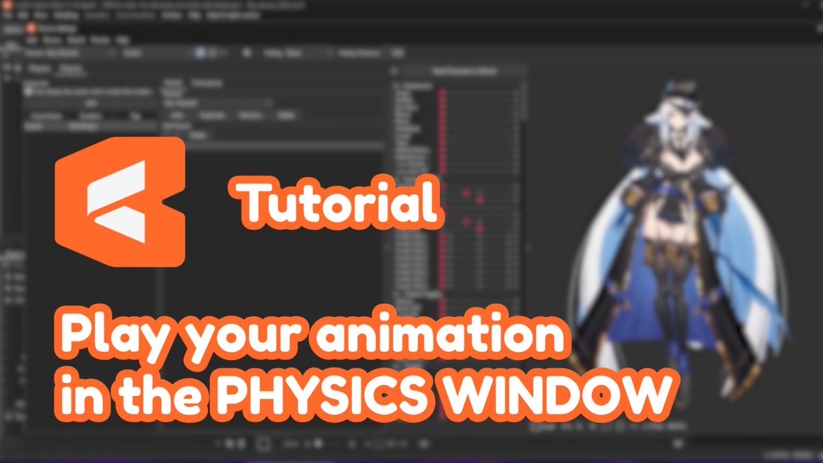 Quick tutorial: how to play your animation in the "Physics Settings" window! I've been asked about this a lot of times, so I hope this video can be helpful ❤️ Credits in the comments 👇 #Live2DTutorial #Live2D