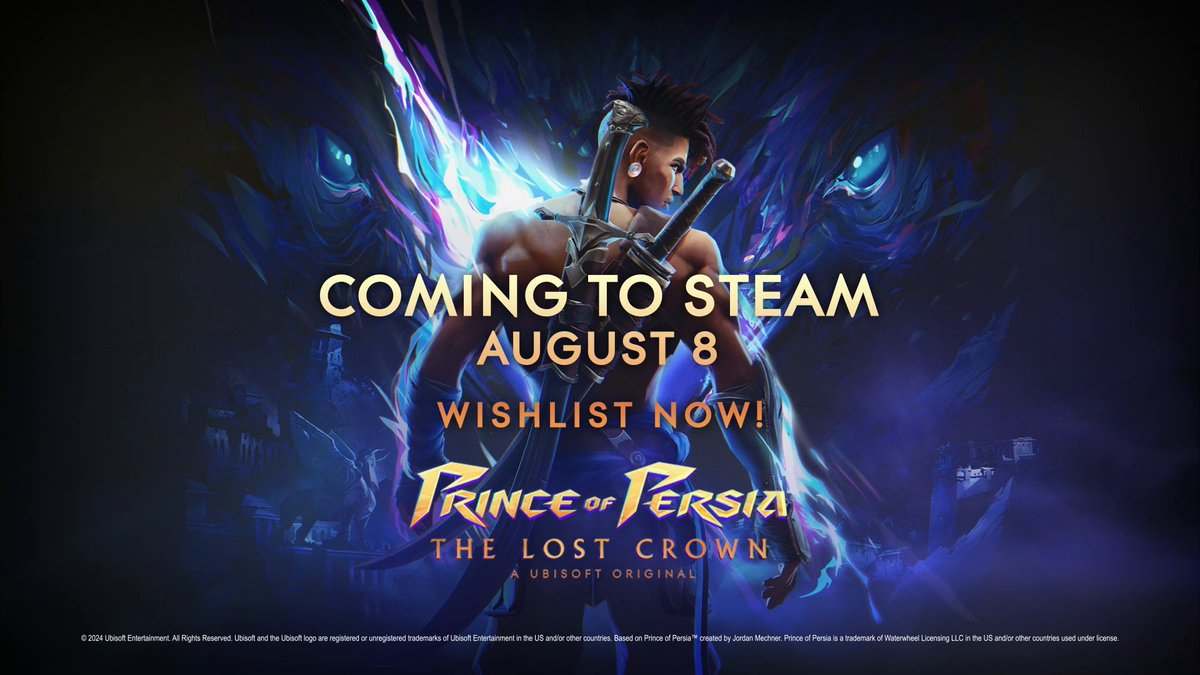 Any plans for the summer? Prince of Persia The Lost Crown is already available on all platforms 👉 Also coming to Steam August 8 ! Wishlist now 👉