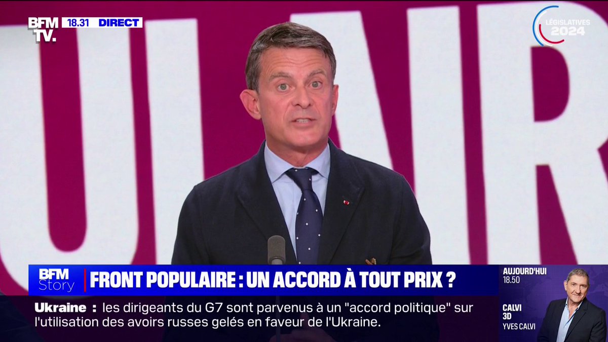 Législatives: "La gauche ne gagnera pas", estime Manuel Valls