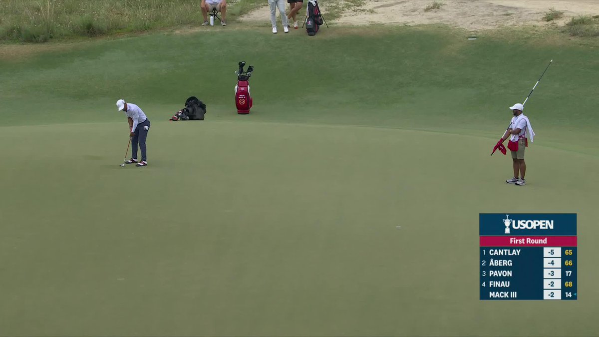 What a putt from Willie Mack III! After playing his way into @USOpenGolf, he's T4 and 3 off the lead.