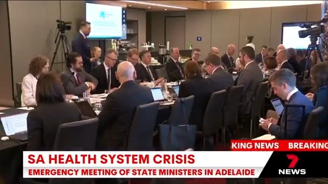 BREAKING: An emergency meeting of state and territory health ministers is underway at Adelaide Oval. #auspol #7NEWS