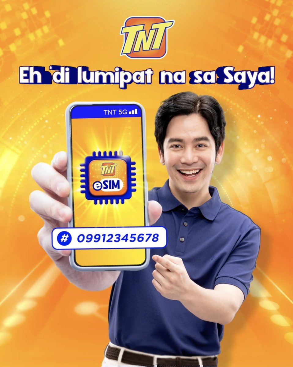 Tama si Juswa. Dun ka na sa mas masaya. Buti na lang madali na lumipat ng network— 'di mo na kailangan magpalit ng number para maging KaTropa. Sali na sa Tropahan at palitan ang current SIM mo to TNT Digital eSIM sa pinakamalapit na Smart Store: