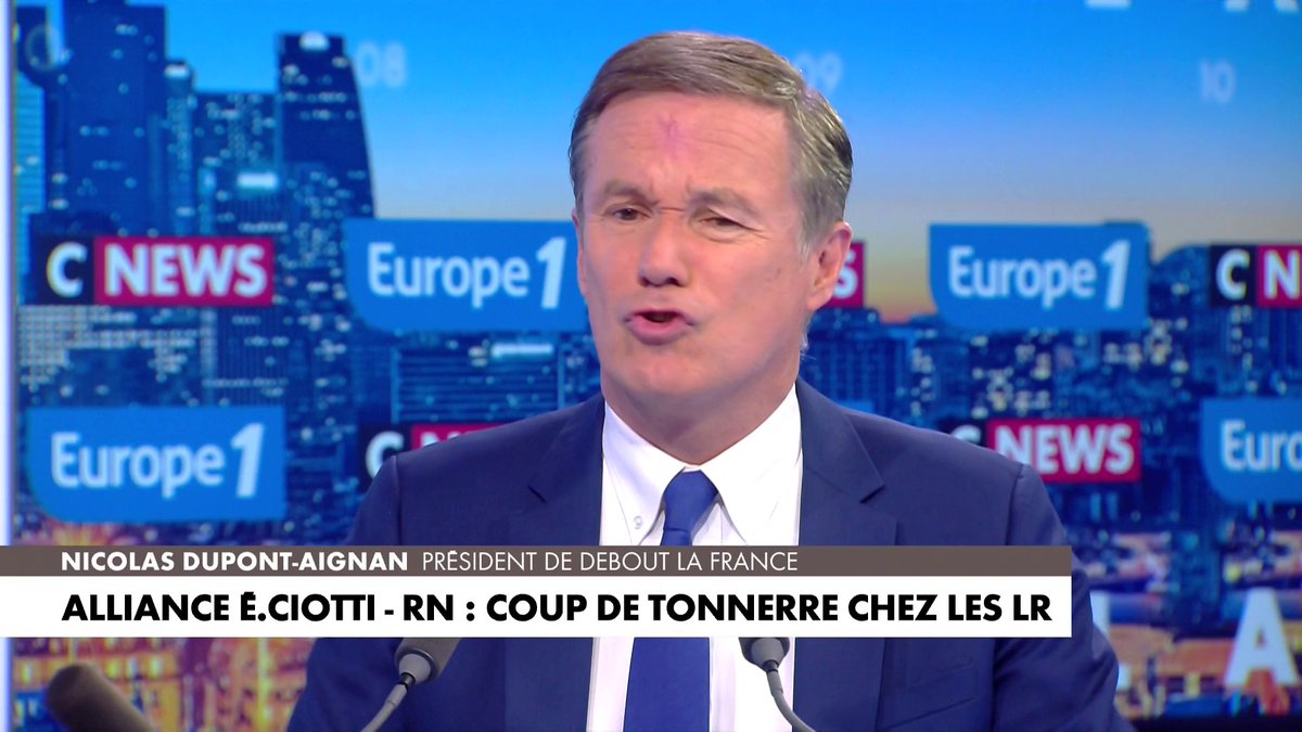 Nicolas Dupont-Aignan : «Je dis "bravo" à Eric Ciotti, je le soutiens de tout mon cœur car je sais ce qu'il vit en ce moment» #LaGrandeInterview