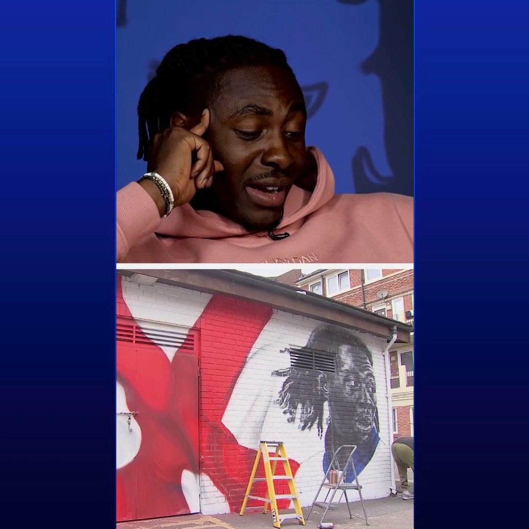 "This is insane, I feel like I'm representing the whole of South London" 🤩 Eberechi Eze is stunned to see a mural of himself ahead of Euro 2024 🏴󠁧󠁢󠁥󠁮󠁧󠁿 📷 {England}