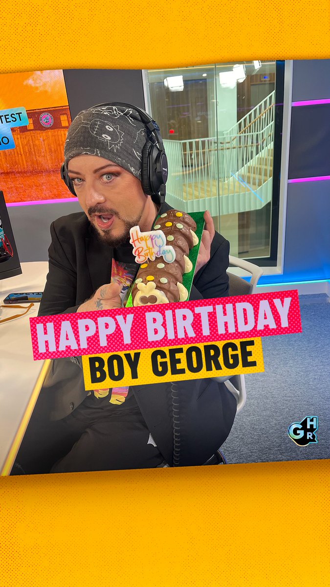 A birthday surprise for our friend Boy George... 🎉 Drop your birthday messages for him in the comments. 👇