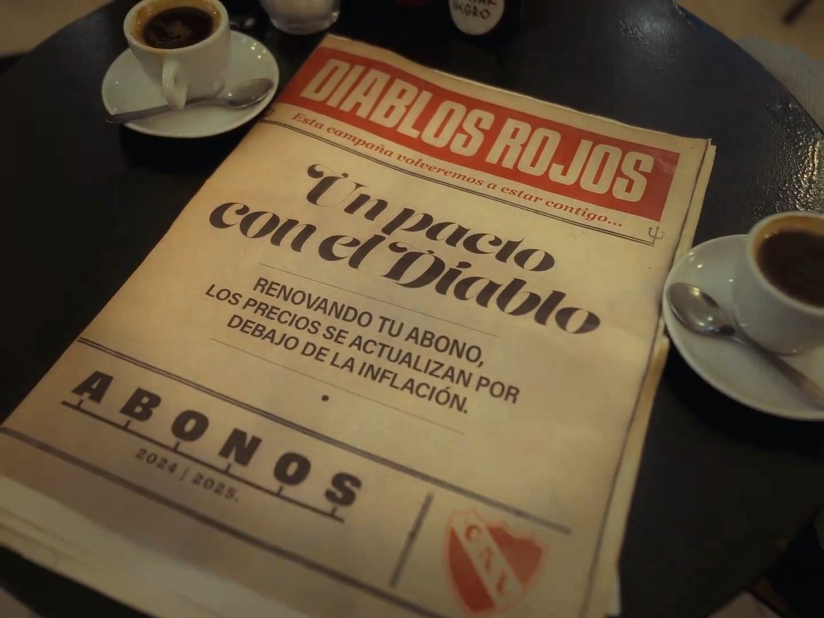 HACÉ UN PACTO CON EL DIABLO 🔥 Campaña de adquisición y renovación de Abonos 2024/25. Desde las 10 hs en tu Sede Digital. #TodoRojo 🔴
