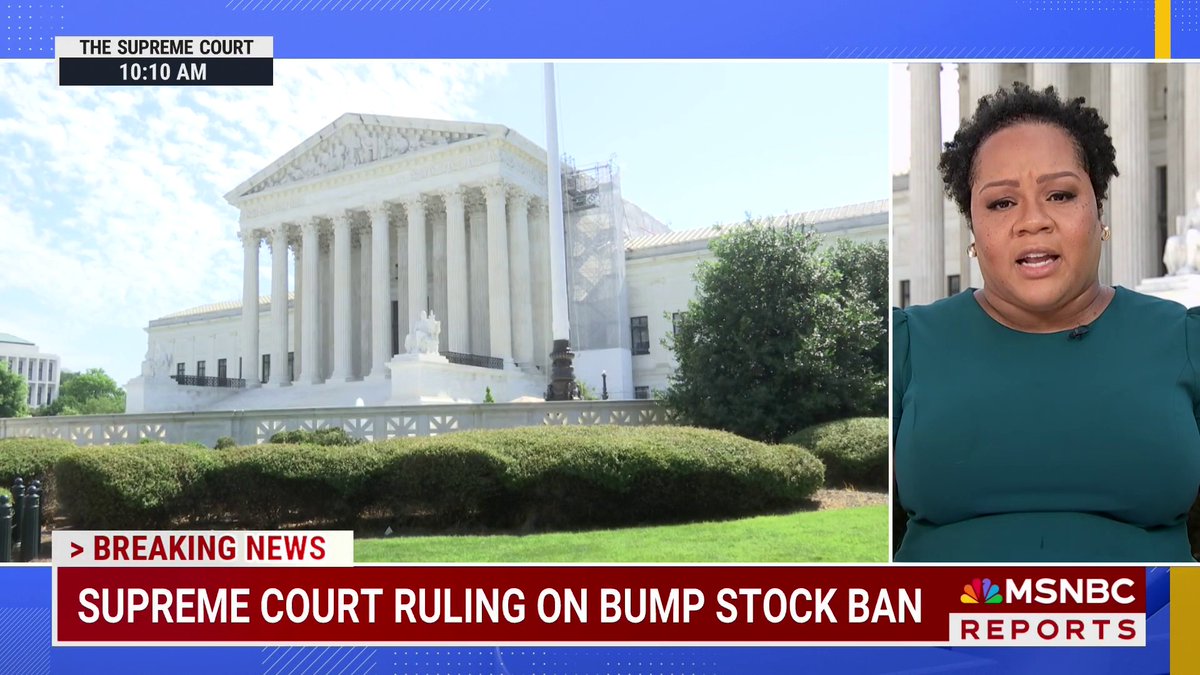 BREAKING: In a 6-3 ruling, Supreme Court rules gun 'bump stocks’ ban is unlawful. Yamiche Alcindor has the latest.