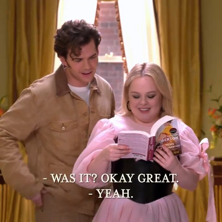 What scandalous words... rivaling that of even Lady Whistledown.