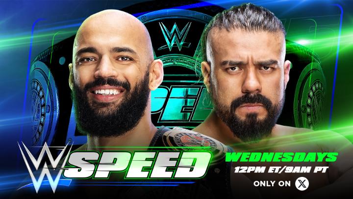 You don't want to miss this! Andrade “El Idolo” The Real Latino Man! faces Lightskin Kingpin in today's #WWESpeed Championship Match, exclusively on X.