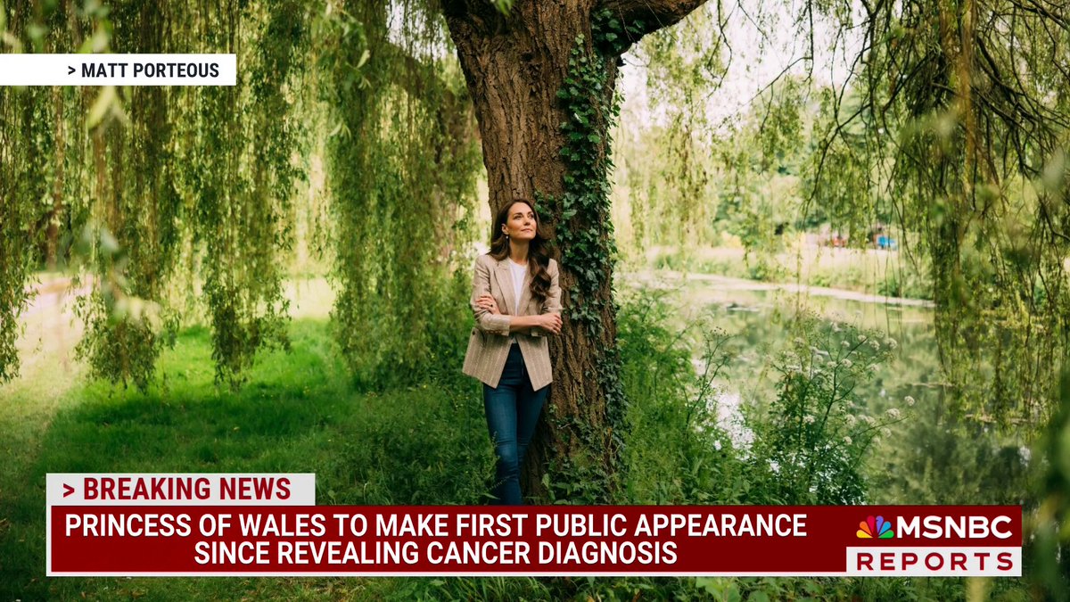 BREAKING: Princess of Wales to make first public appearance since revealing her cancer diagnosis.