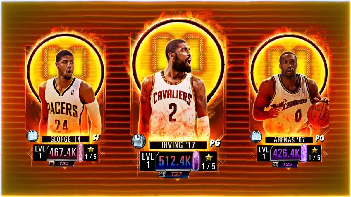 Theme coming next week is players that have had clutch moments. 6/20 3v3G ➡️ Hamilton, George (SF), Arenas 6/27 Dom ➡️ Kyrie, Horry (PF), Ayton Champion Tokens can be earned in next week’s mini Gauntlet and 3v3G. Same format as Finals theme events.